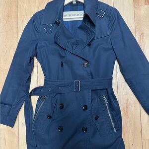 Burberry Women's Deep Blue Trench Coat